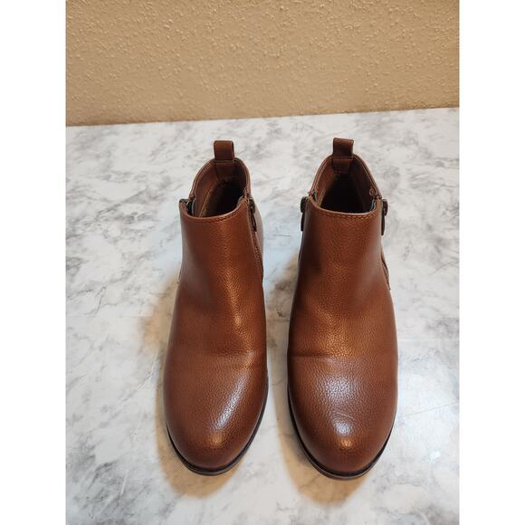 Jessica Cline Women's Brown Side Zipper Ankle Booties Boots Size 7M - Picture 4 of 9